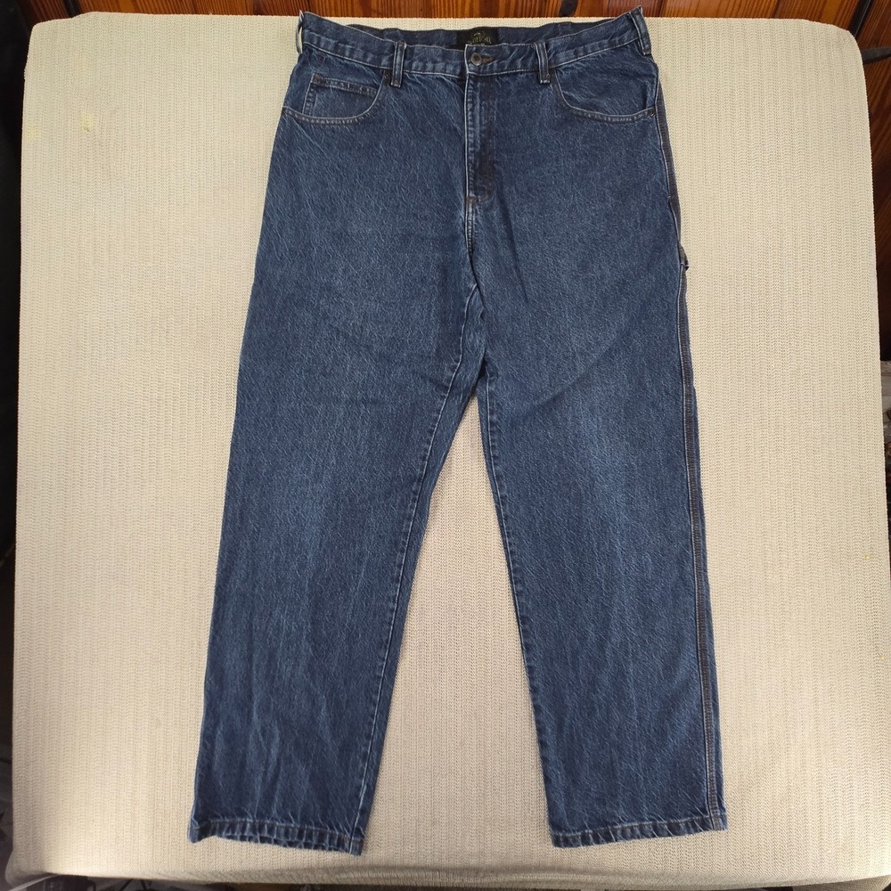 Red Head Jeans Mens 38x34 Blue Cordura Nylon Denim Relaxed Fit Carpenter Utility